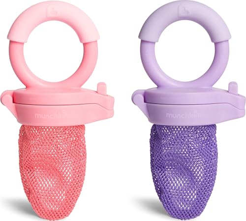 Image of Munchkin Baby Feeder, 2 Pack, Coral/Purple | Fresh Food and Fruit