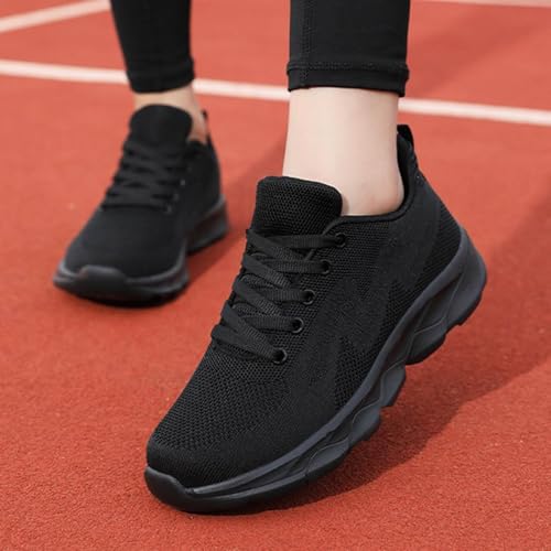 Women's Casual Lace Up Sneaker Mesh Breathable Gym Work Fashion Sneakers Walking Wide Toe Box Sports Shoes with Arch Support Comfortable Low Top Tennis Workout Athletic Jogging Shoes3