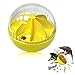 Kubatis Dog Toys Balls, Interactive Dog Toys, Dog Puzzle Treat Dispensing Dog Toys Balls, Puzzle Feeder Funny Squeaky Giggle Balls for Puppy Large Dogs, Funny Toys for Chewer Dog Gifts (Yellow)