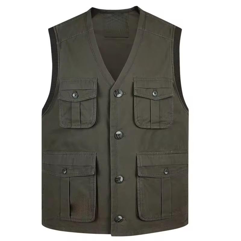 Chaleco de algodón sin mangas fino y cómodo estilo casual para hombre 7