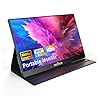 InnoView Monitor portátil, 15.6 pulgadas FHD 1080P HDMI USB C segundo monitor externo para computadora portátil, escritorio, MacBook, teléfonos, tableta, PS5/4, Xbox, Switch, altavoz integrado con