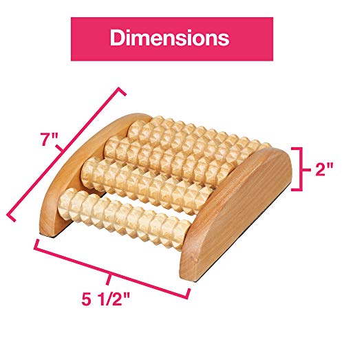 Zentoes Wooden Foot Massage Roller - Reduce Plantar Fasciitis And Neuropathy Foot Pain (1-Pack) #TOP5