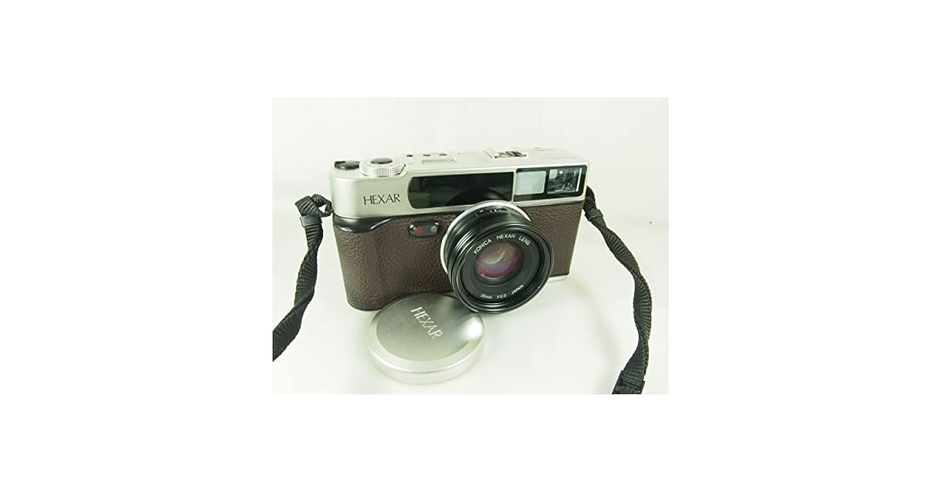 KONICA MINOLTA - Konicca ヘキサーシルバー 中古】Konica コニカ HEXAR シルバー コンパクトフィルムカメラ