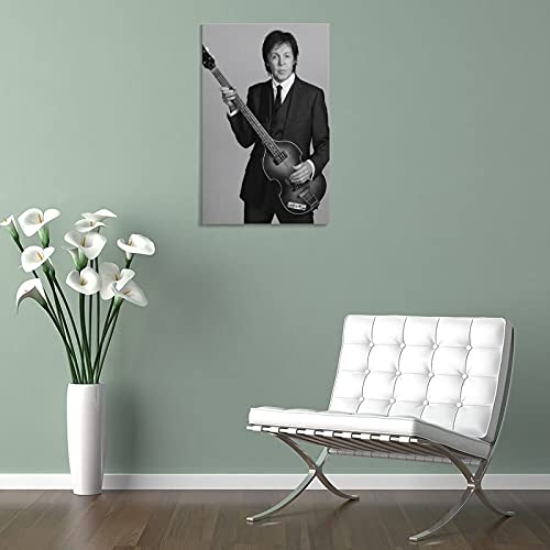 Paul McCartney Poster classique rock Star Poster et toile Art imprimé moderne pour chambre familiale 40 x 60 cm - Les Beatles, Paul McCartney, John Lennon, RIngo Starr, George Harrison Paul McCartney Poster classique rock Star Poster et toile Art imprimé moderne pour chambre familiale 40 x 60 cm – Image 6
