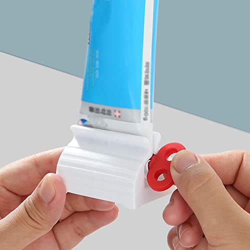 Esmartlife 3Pcs Toothpaste Tube Squeezers,Rolling Tube Toothpaste Squeezer Toothpaste Stand Rotate Toothpaste Dispenser For Bathroom (Mix Color) #TOP5