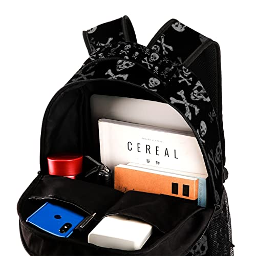 Skull And Bones Backpacks Boys Girls School Book Bag Travel Hiking Camping Daypack Rucksack4