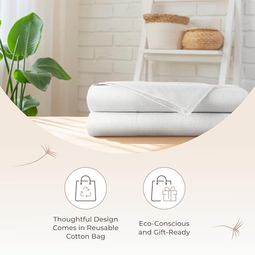 Image of Whisper Organics 100% Organic Cotton Flannel Pillowcases, Envelope Closure