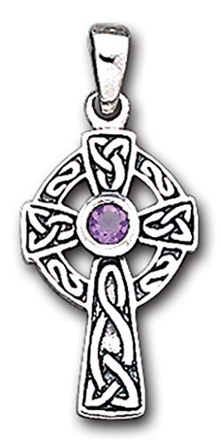 Preisvergleich Produktbild Alterras - Anhänger: Kleines Zeremonienkreuz mit Amethyst aus 925-Silber