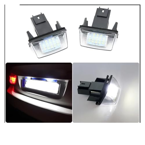 Luces de luz LED matrícula para coche Citroen C4 C3 Picasso plafón trasero bombilla 12v 3