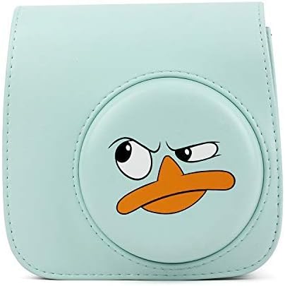 Funda de piel sintética para cámara compatible con Fujifilm Instax Mini 11 9 8 Cámara de película instantánea con correa ajustable para el hombro,