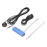 Baxnore Professional Software Defined Radio Receiver Kit Advanced SDR Tuner with Antenna for Scanning and Radio Astronomy Blue Black Aluminum Housing