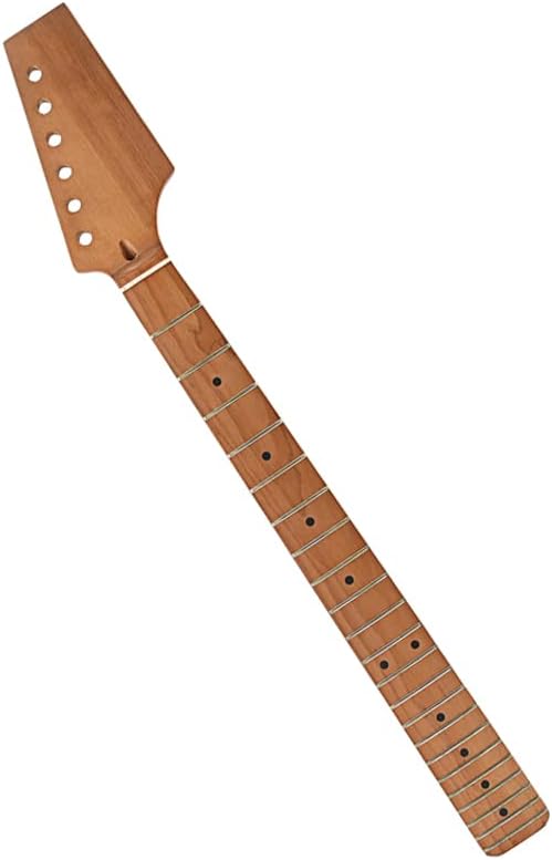 Guitar Neck Roasted Maple Rosewood Fingerboard,Half Paddle Headstock 22 Frets,9.5" Electric Guitar Neck (GS70)
