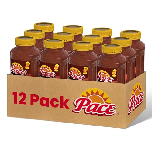 Image of Pace Salsa, Picante Sauce, Medium, Perfect For Taco Night, 37.5 Ounce Bottle (Pack of 6)