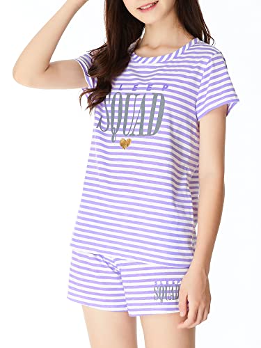 Cozchique Summer Pajamas For Girls – Stripe & Glittering Heart Pjs Pal Cute Jammies Set Big Kids Size 12 #TOP2