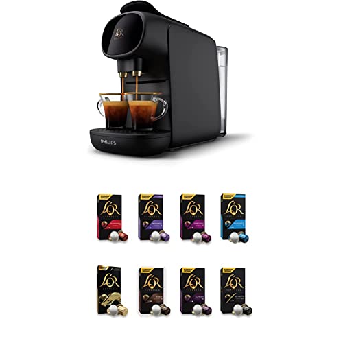Black Barista Sublime Machine à Café Automatique avec 80 Capsules Café Expresso Électrique Maison Facile à Utiliser 900W