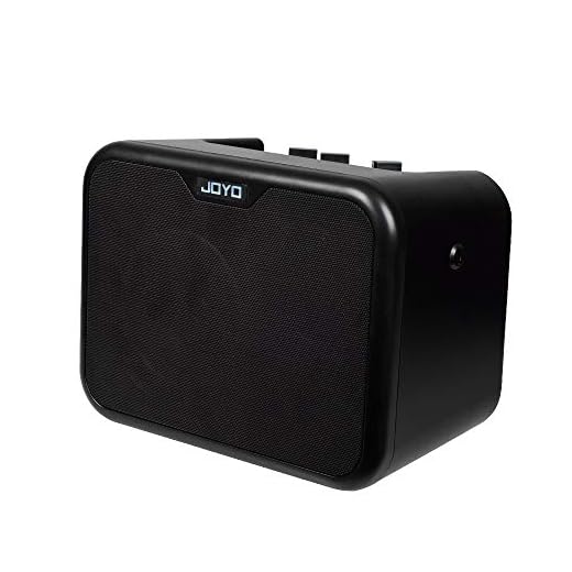 JOYO 10W Small Electric Guitar Amp Mini Portable Guitar Practice Amp Battery Powered Combo Guitar Amplifier Dual Channel & Aux in Jack (MA-10E)