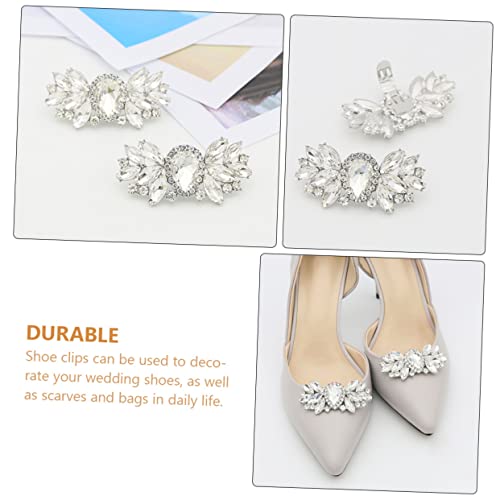 Pinces à chaussures décorations breloques nœuds de mariée Veemoon