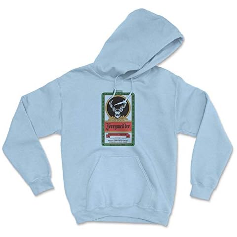 ZJ Designs Jerry Garcia Inspired jerrymeister Hoodie Classic Shakedown Summer Tour Throwback (Light Blue, XL) Cover