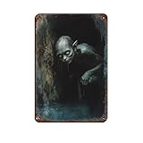 WJWART Gollum in den nebligen Bergen, Retro-Poster, 