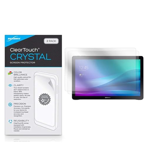 BoxWave Screen Protector Compatible with Samsung Galaxy View 18.4 (SM-T670) - ClearTouch Crystal (2-Pack), HD Film Skin - Shields from Scratches