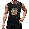 Men's Vest Tank Retro Heavy Metal Band Short Sleeve tee Funnys Customs Design Your own Summer top Men's Sleeveless T Shirt Casual Tops Clothing Black S #1