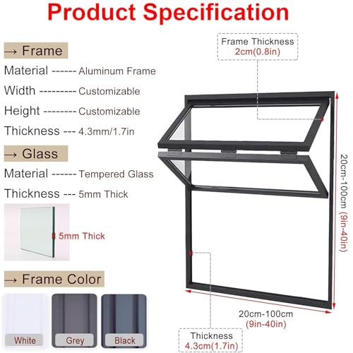 Ventana de servicio de aleación de aluminio de alta resistencia estructural 3