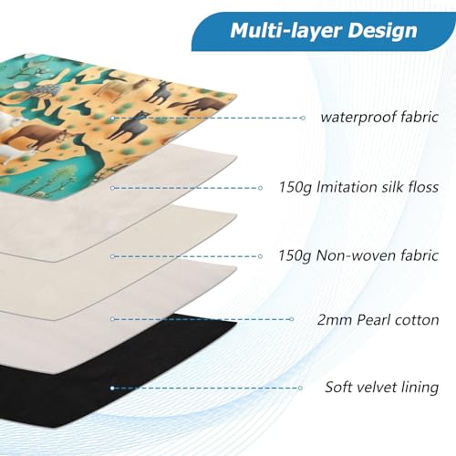 Funda para portátil 13-14 pulgadas con diseño acuarela miniatura 4
