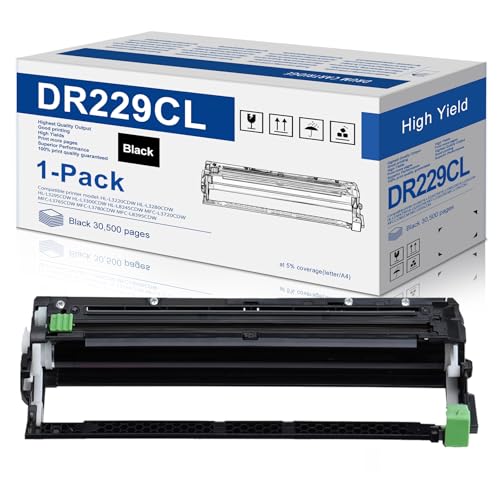 Tambour DR229CL noir pour Brother MFC-L3720CDW et HL-L3220CDW
