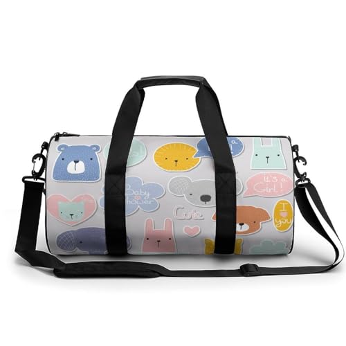 Sac de voyage gym animal coloré pour vos séances de fitness et randonnées de week-end
