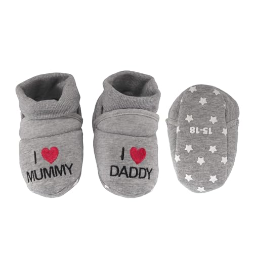 Infants Toddler Soft Warm Cozy Fuzzy Slippers Non-Slip Lined Socks Shoes4