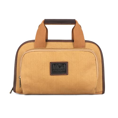 TOURBON Gepolsterte Canvas Pistolen-Weichkoffer