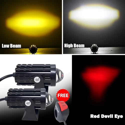 Autozap LIU HJG Mini Driving Yellow White Red Devil LED Fog Lamp Pack - Image 6