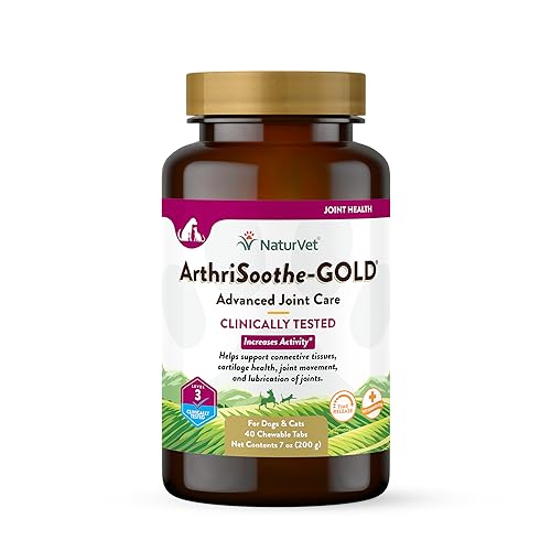 Naturvet Arthrisoothe Gesund Gold Hip Und Beweglichkeit Der Gelenke Für Hunde 40 Tabletten