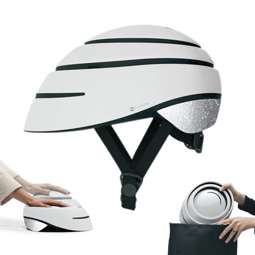 CLOSCA. Casco Plegable para Bicicleta y Patinete eléctrico. Ligero, Compacto y homologado. Diseño Urbano Unisex para Hombre y Mujer. Casco Bici Adulto para Ciclismo y Ciudad.