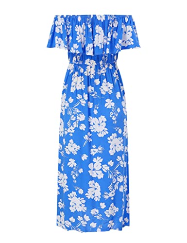 Image of Maternity Dress Women's Off Shoulder Split A Line Casual Maxi Dress Photography Dress for Babyshower