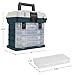 Portable Tool Box - Small Parts Organizer with Drawers and Customizable Compartments for Hardware, Fishing Tackle, Beads, or Crafts by Stalwart (Gray)