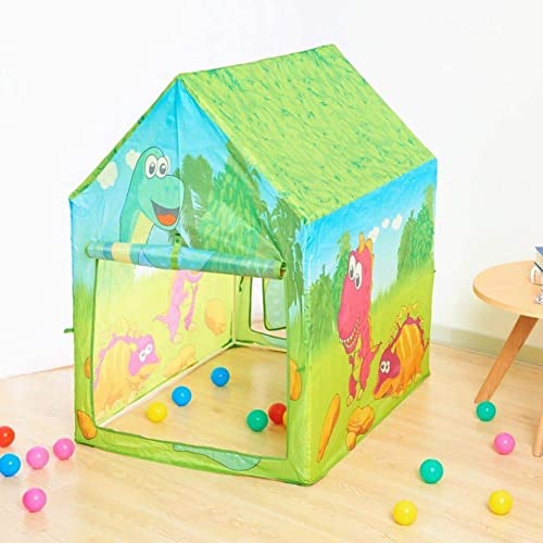 Image of Dino Hunder Theme Foldable Light Weight Water Proof Kids Play Tent House Indoor & Outdoor Activity Game for Toddler Kids Girls 3 Years & Above