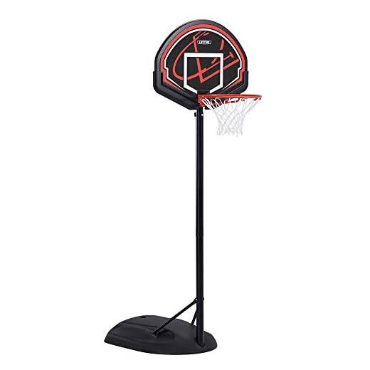 Lifetime 90022 32" Youth Portable Basketball Hoop, Red/Black