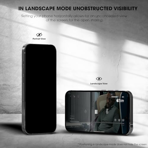Image of GRIPP Matte Privacy Tempered Glass Screen Protector for iPhone 15 (6.1 inch), Anti-Glare, Anti-Spy Protection, 2.5D Round Edges, Scratch-Resistant, 9H Hardness, Bubble Free