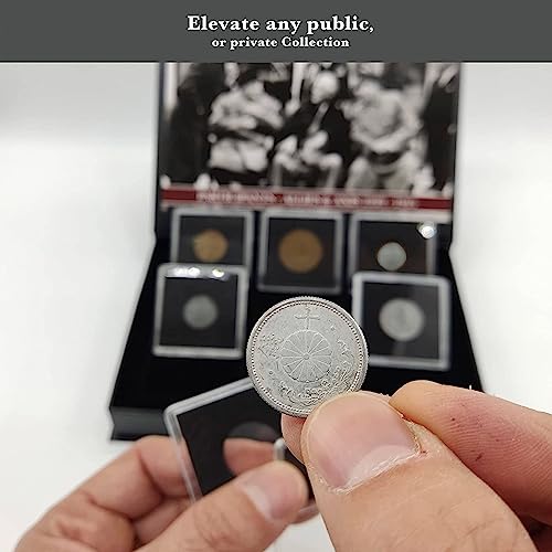 WW2 World Currency - 6 Coins Used During The World War 2 by Allies & Axis (1939-1945). Special WW2 Memorabilia for Collector. Certificate of Authenticity Included.