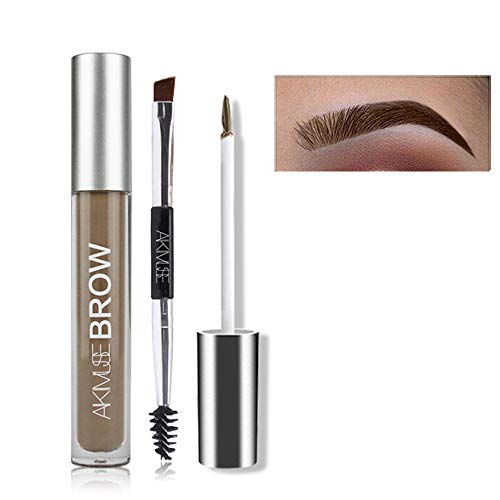FOXCESD Eyebrow Gel Waterproof, 24 Hours Long Lasting for Eyebrow Makeup (Brunette)