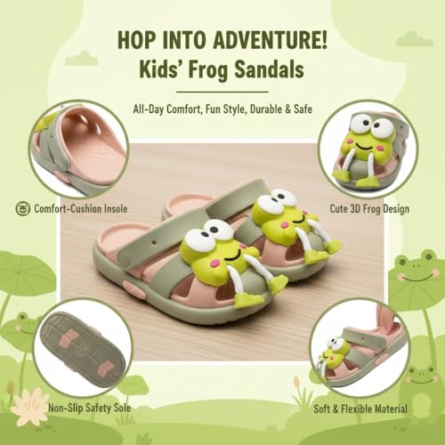 Image of GLJ Unisex Kids Comfort Sandal for Kid Boy & Girl, Age 1-5 Years, 1150