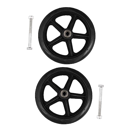 Didiseaon 2pièces Roues Avant De Plein Résistantes à Usure Accessoires Pour Personnes Âgées Et Handicapées