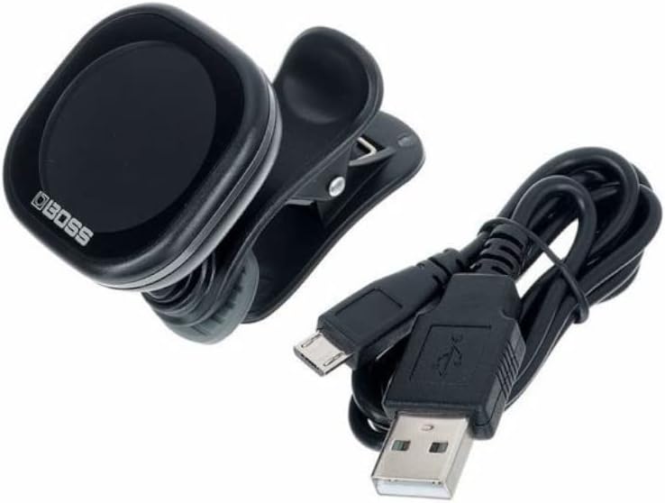 BOSS TU-05 Rechargeable Chromatic Clip-On Tuner for Guitar, Bass And Ukulele