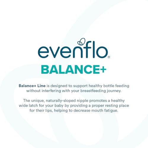 Evenflo Balance+ Glass Wide Neck Baby Bottles, Clear, 6 fl oz, 6 Pack - image 3