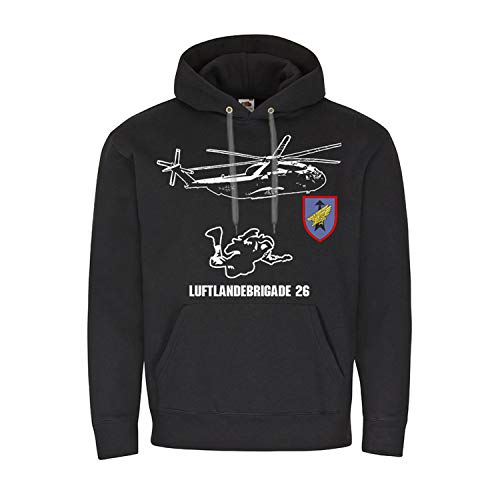 Pull à capuche pour parachutistes sweat militaire noir grande taille XX-Large
