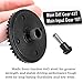 Rcarmumb Main Diff Gear 43T & Main Input Gear 10T Upgrades Part for 1/8 Kraton/Notorious/Outcast/Talion 6S BLX,1/7 Fireteam/Mojave 6S BLX 4WD,Steel RC Gear Hop Ups,Black,ARA310980,ARA310979
