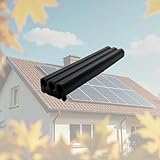 PV Kabeldurchführung aus UV-stabilen flexiblen TPU- Photovoltaik Dachziegel Solarkabel Dachpfanne Ziegel - fürs Ziegeldach 2-fach- 125 mm MC4 Stecker muss NICHT entfernt werden (1 Strang)