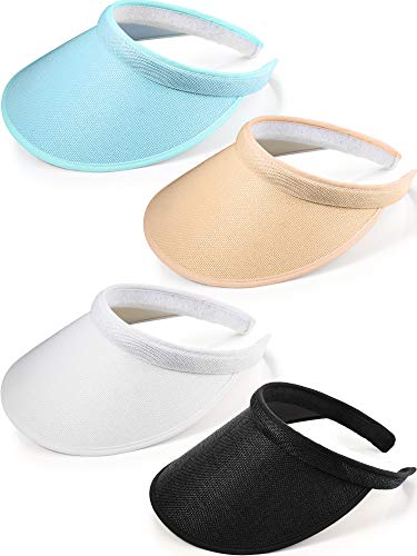 Cap Upf 50 For Travel Outdoor Activity(black, White, Light Blue, Beige,4 Pieces)