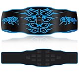 Electroestimulador Abdominal – Cinturón de entrenamiento abdominal lavable , hombres y mujeres